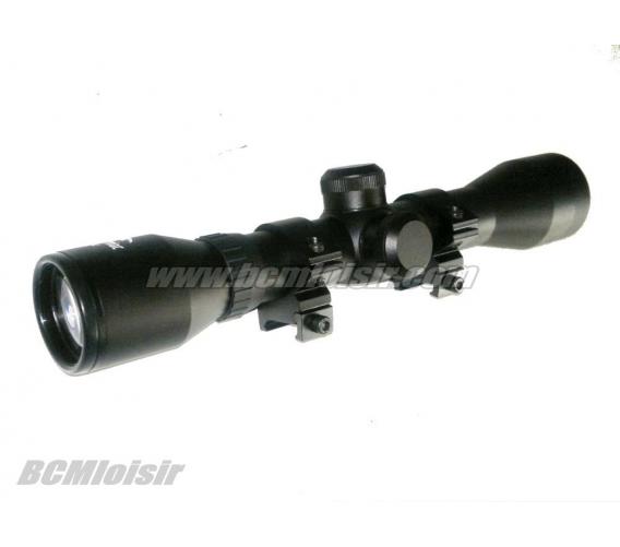 Lunette de visee 4x32 Dmoniac + fixations