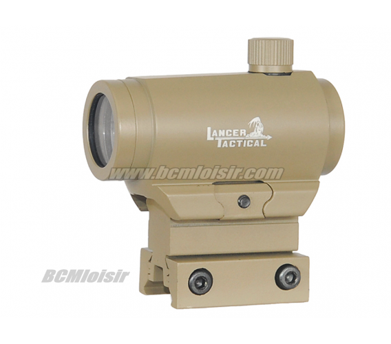 Point Rouge et Vert Micro T1 Tan avec Support Full Metal