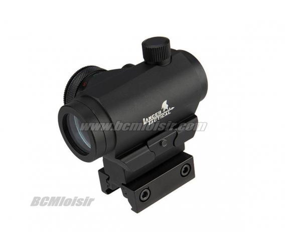 Point Rouge et Vert Micro T1 Black avec Support Full Metal