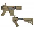M4 RIS CQB LT02 Gen 2 Tan Lancer Tactical AEG Pack Complet 