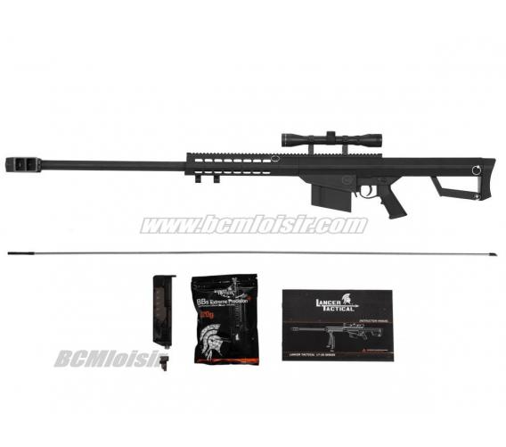 Sniper LT 20 Barrett M82 Spring avec Lunette 3-9X40