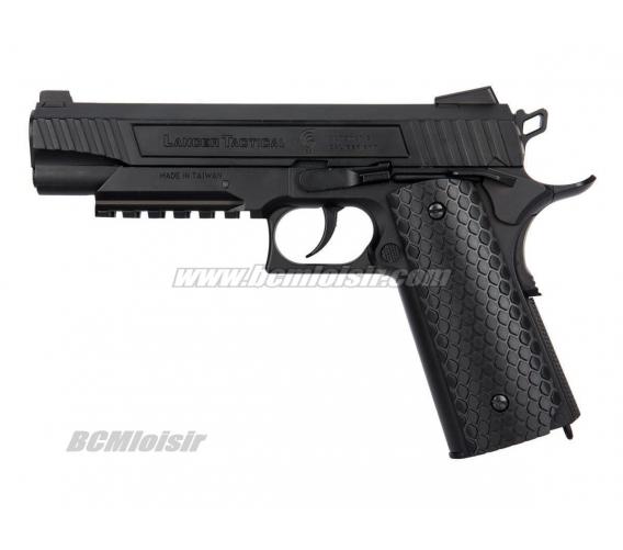 Pistolet 1911 Rail Gun LTX 50 Full Metal Blowback CO2
