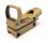Point Rouge et Vert Reflex 4 Reticules Full Metal Tan