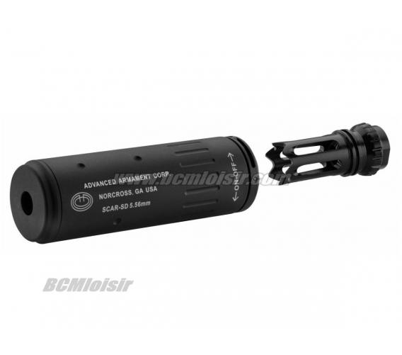 Silencieux Aluminium QD avec Cache Flamme 14 mm CCW