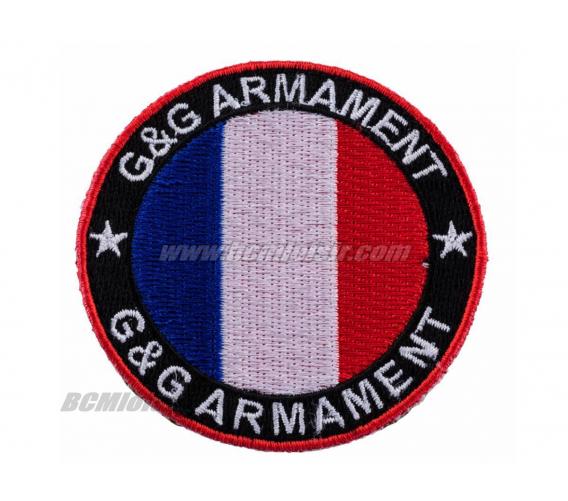 Ecusson Brodé Drapeau Francais G&G Patch Velcro