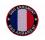 Ecusson Brodé Drapeau Francais G&G Patch Velcro