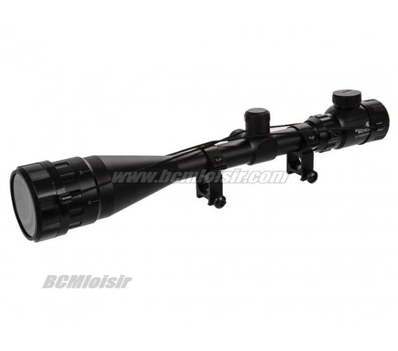 Lunette Point Rouge et Vert AOEG RIS 6-24X50 Full Metal