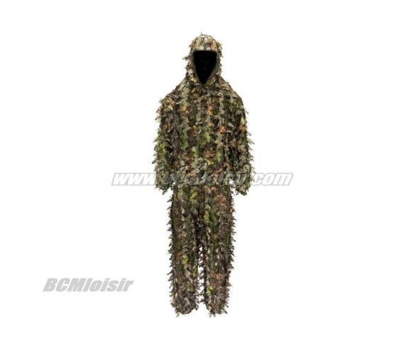 Combinaison Ghillie Camouflage Feuilles 3D