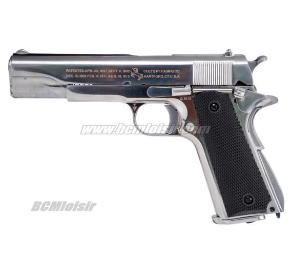 Colt M1911 A1 Silver Full Metal CO2 Blowback