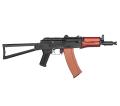 AK 74U Tactical Folding Stock Full Metal et Bois AEG Lipo 1 J