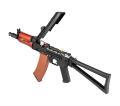 AK 74U Tactical Folding Stock Full Metal et Bois AEG Lipo 1 J