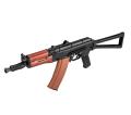 AK 74U Tactical Folding Stock Full Metal et Bois AEG Lipo 1 J
