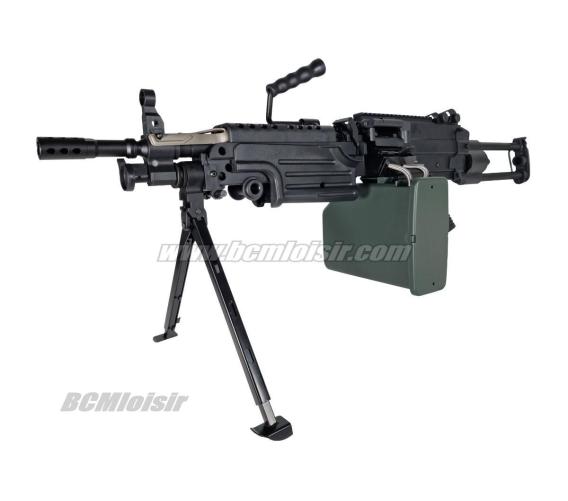 Minimi M249 Paratrooper FN Herstal AEG avec Ammobox