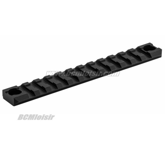 Rail Aluminium Picatinny 13 Slots 14 cm Black