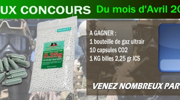 Jeux concours du moi d'avril 2015